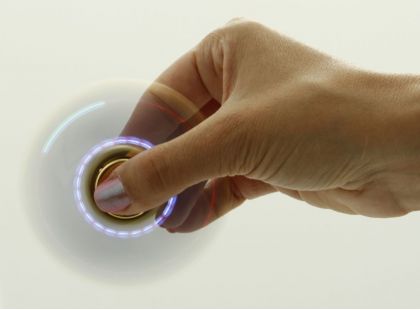 Ep Line Spinner Finger Neon se světlem Tyrkysovo fialová
