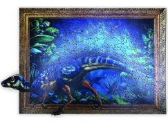 Epee Wooden puzzle Dinosaur A3 GID - svítící ve tmě
