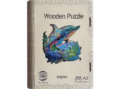 Epee Wooden puzzle Dolphin A3