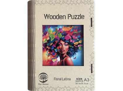 Epee Wooden puzzle Floral Latina A3