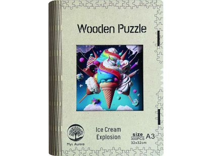 Epee Wooden puzzle Ice Cream Explosion A3