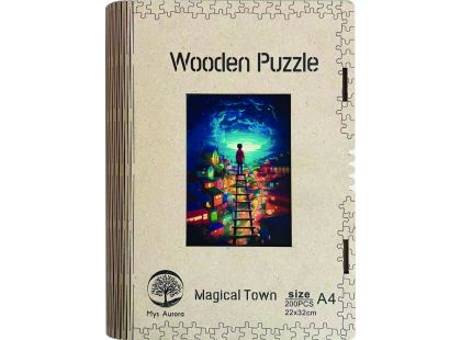 Epee Wooden puzzle Magical Town A4