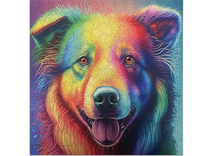 Epee Wooden puzzle Multicolored Labrador A3