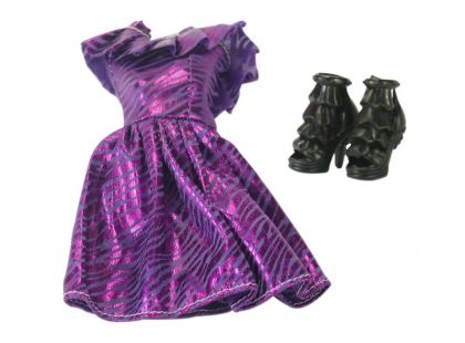 EPline Šatičky pro panenky s doplňky fialové šaty