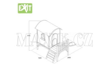 EXIT Dřevěný domeček Loco 300