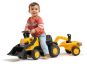 Falk Odstrkovadlo - traktor JCB s přívěsem a přední-zadní lžící 7
