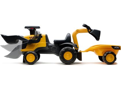Falk Odstrkovadlo - traktor JCB s přívěsem a přední-zadní lžící