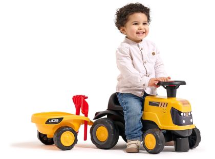 Falk Odstrkovadlo - traktor JCB s přívěsem a příslušenstvím