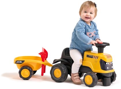 Falk Odstrkovadlo - traktor JCB s přívěsem a příslušenstvím