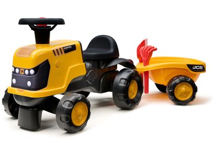 Falk Odstrkovadlo - traktor JCB s přívěsem a příslušenstvím