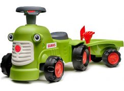 Falk Odstrkovadlo traktor Claas světle zelený s valníkem