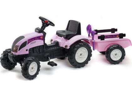 Falk Šlapací traktor Princess Ranch Trac s valníkem - Poškozený obal