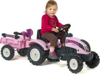 Falk Šlapací traktor Princess Ranch Trac s valníkem - Poškozený obal
