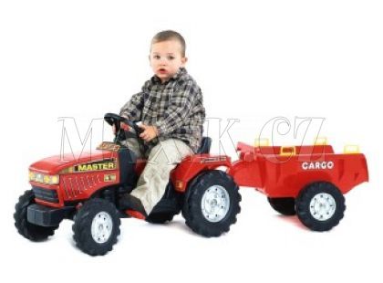 Falk Traktor Farm Master FM 150 červený + přívěs CARGO