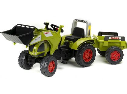 Falk Traktor šlapací Claas Arion 540 s přední lžící a valníkem