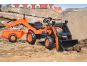 Falk Traktor šlapací Kubota M7171 oranžový s přední i zadní lžící 3