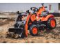 Falk Traktor šlapací Kubota M7171 oranžový s přední i zadní lžící 4