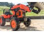 Falk Traktor šlapací Kubota M7171 s valníkem a přední lžící oranž 4