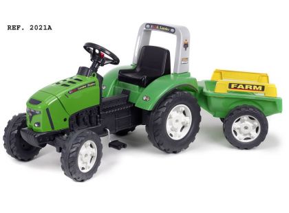 Falk Traktor šlapací Lander 240X s valníkem zelený