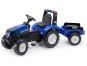 Falk Traktor šlapací New Holland T8 modrý s valníkem 2