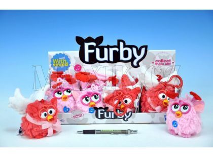 Famosa Furby přívěšek plyš růžový 8 cm se zvukem