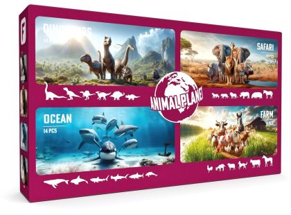 Faunica Planeta zvířat figurky – sada 4 světů
