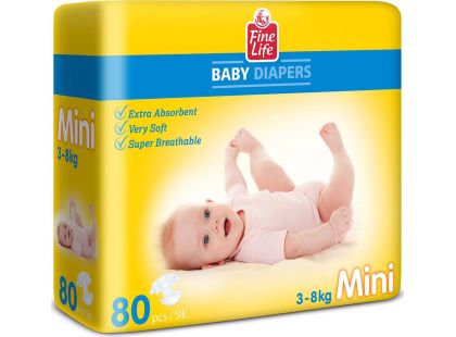 Fine Life MINI Diapers 80 pcs