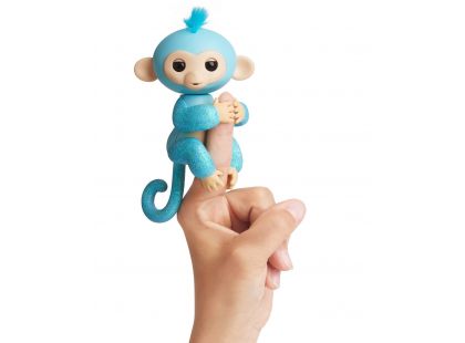 Fingerlings Opička třpytivá Amelia světle modrá
