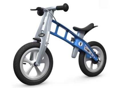 First BIKE Odrážedlo Street light blue s brzdou - Poškozený obal