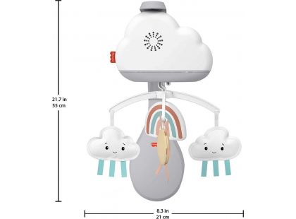 Fisher Price kolotoč nad postýlku déšť s duhou - II. jakost