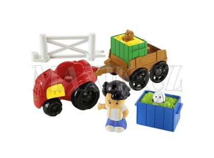 Fisher Price Little People Traktor s přívěsem
