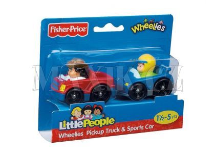 Fisher Price Little People Wheelies autíčka 2pack