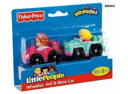 Fisher Price Little People Wheelies autíčka 2pack