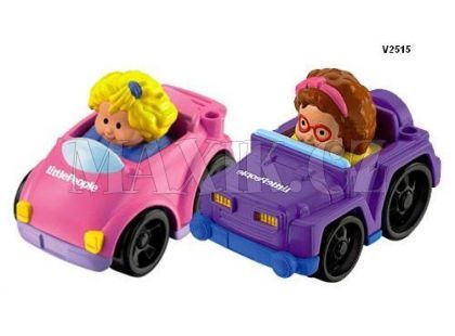 Fisher Price Little People Wheelies autíčka 2pack