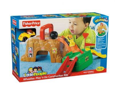 Fisher Price Little People Wheelies přenosná hrací sada