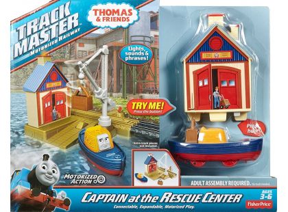 Fisher Price Mašinka Tomáš TrackMaster Trať se záchrannou stanici - Captain At The Rescue Centre