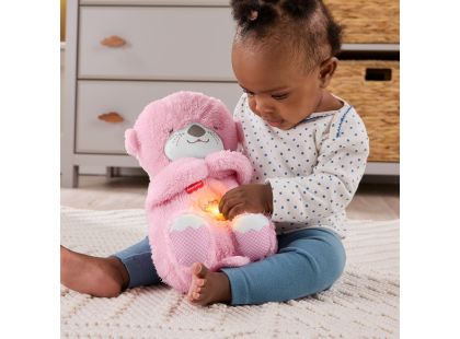 Fisher-Price Mazlivá a uklidňující růžová vydra