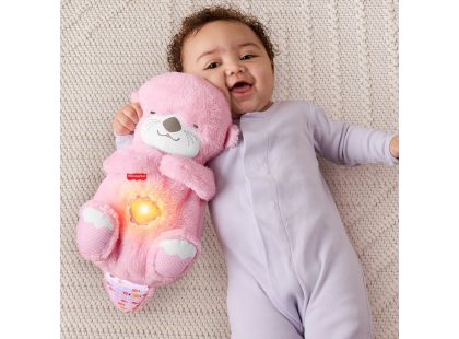 Fisher-Price Mazlivá a uklidňující růžová vydra