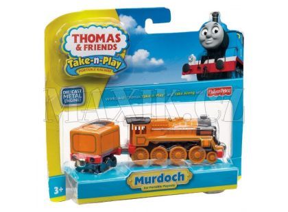 FISHER PRICE T0782 Mašinka Tomáš Take-n-Play Velká kovová mašinka Murdoch