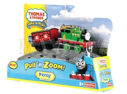 FISHER PRICE W6267 Mašinka Tomáš Take-n-Play Natahovací kovové mašinky - Percy