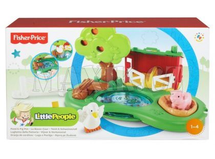 FISHER PRICE Y8199 Little People Rybník a ohrada pro prasátko