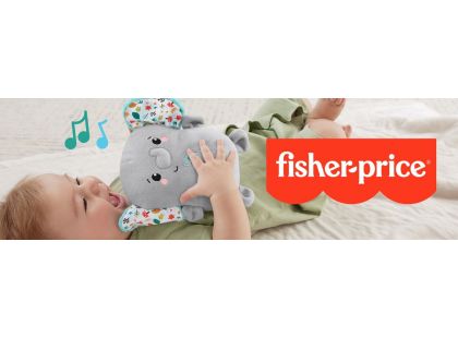 Fisher-Price Zklidňující hrající slon 15 cm