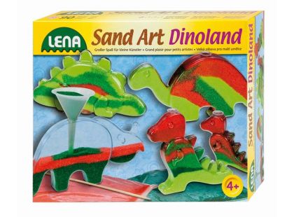 Lena Fotorámeček z barevným pískem, malé dinosaurus