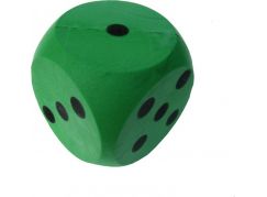 Frabar Soft kostka s puntíky 1-6 Zelená