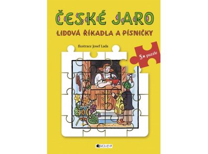 Fragment Lidová říkadla a písničky s puzzle - České jaro - Josef Lada