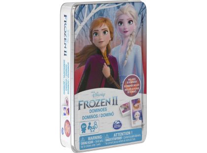 Spin Master Frozen 2 domino v plechové krabičce