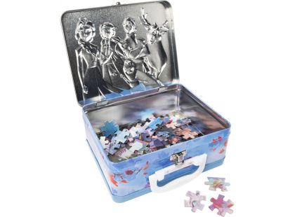 Spin Master Frozen 2 puzzle v plechovém kufříku 2 x 48 dílků