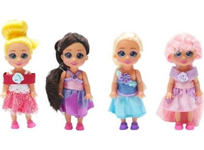 Funville Dreameez mini princezna v kornoutku blond vlásky a modré šaty