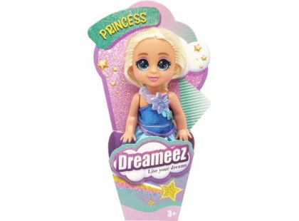 Funville Dreameez mini princezna v kornoutku blond vlásky a modré šaty