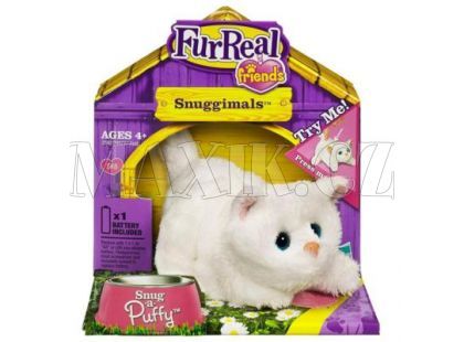 Furreal Friends Interaktivní zvířátka do dlaně - Kotě hnědobílé